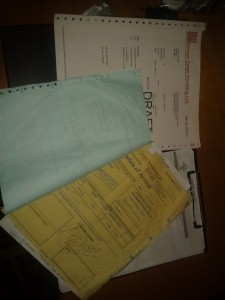 Das Ergebnis eines Tages Arbeit