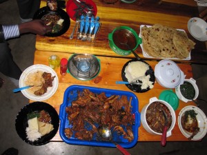 Wie man sieht, wird vom Huhn so viel wie möglich verwertet