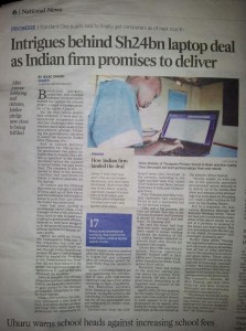 Bericht aus der "Sunday Nation" vom 9.2.14