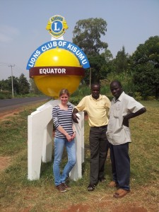 Auf dem Weg vom Flughafen Kisumu nach Nangina ein kurzer Stopp