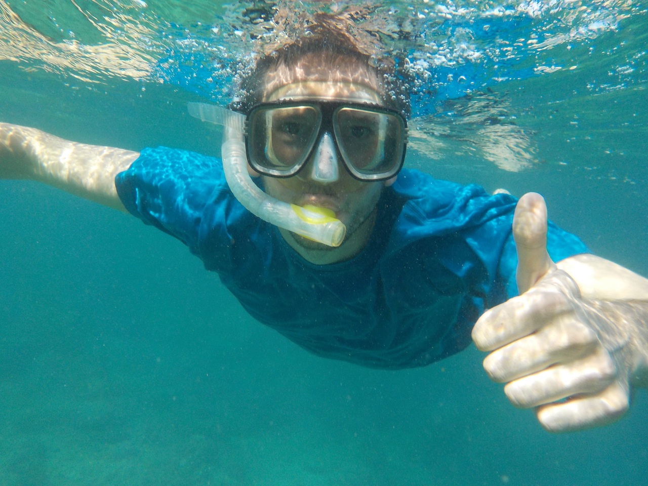 Jan beim Schnorcheln