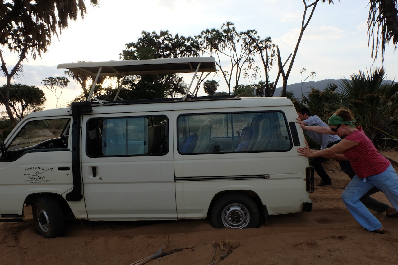 Und mal stecken geblieben