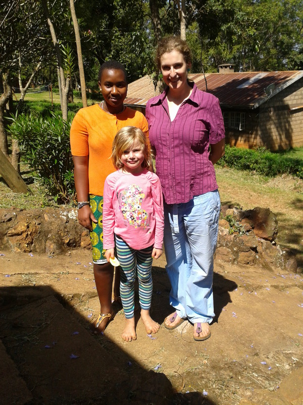 Christine mit Martina und Frida